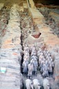 Exhibition of the famous Chinese Terracotta Army in Xian China Royalty Free Stock Photo